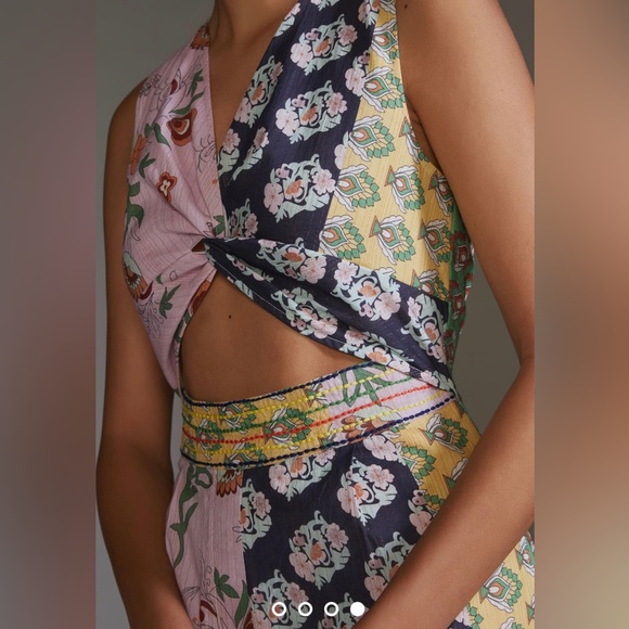 Illani Anthropologie Jumpsuit with pockets, size XL NWT black motif - Picture 3 of 6